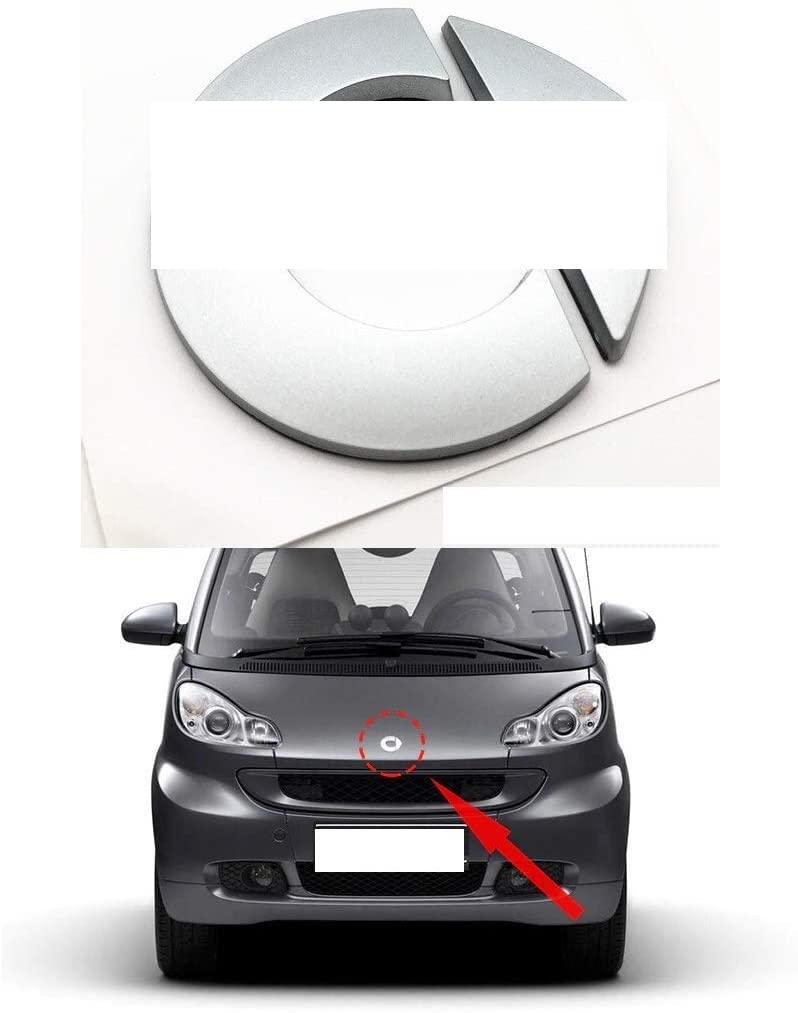 Emblem vorne matt grau mit doppelseitigem Klebeband für Smart fortwo 451 2007> von AUTOFORNITURE ITALIA