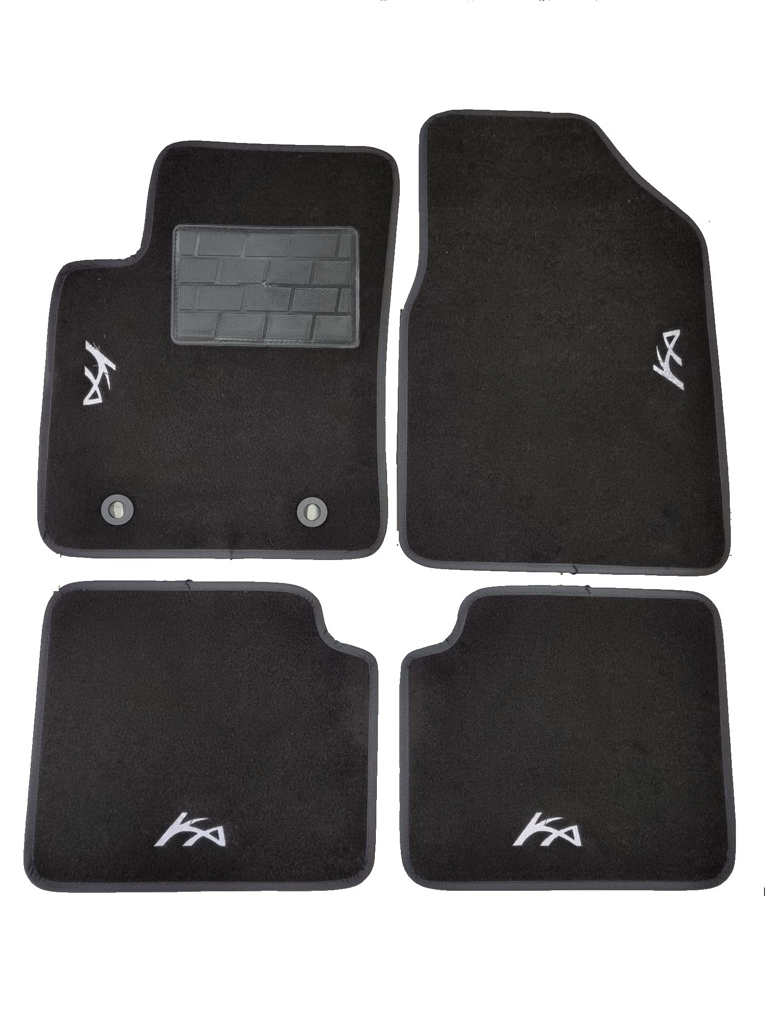 AUTOFORNITURE ITALIA Fußmatten-Set, Schwarz, Kautschuk, 4 Logos, 2 ovale Befestigungen, PKW, Fahrzeugspezifische Passform AUTOFORNITURE ITALIA Fußmatten-Set, Schwarz, Kautschuk, 4 Logos, 2 ovale Befestigungen, PKW, Fahrzeugspezifische Passform von AUTOFORNITURE ITALIA