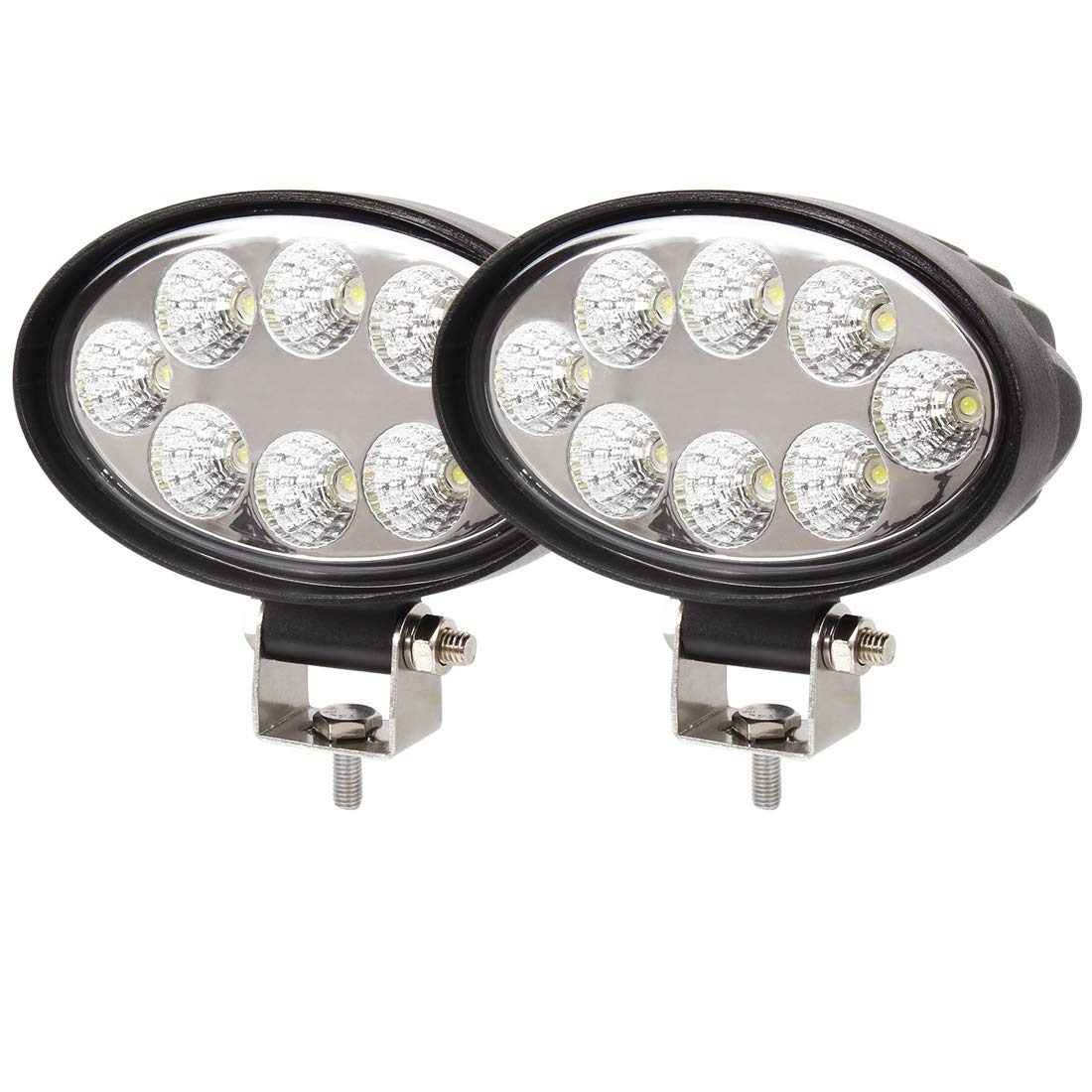 AUTOJARE 2 Stück Arbeitsscheinwerfer 24W Scheinwerfer LED Zusatzscheinwerfer Wasserdicht SUV ATV 2160LM Flutlicht Abstrahlwinkel 60 Grad Work Light für ATV, UTV, Offroad, Bagger AUTOJARE 2 Stück Arbeitsscheinwerfer 24W Scheinwerfer LED Zusatzscheinwerfer Wasserdicht SUV ATV 2160LM Flutlicht Abstrahlwinkel 60 Grad Work Light für ATV, UTV, Offroad, Bagger von AUTOJARE