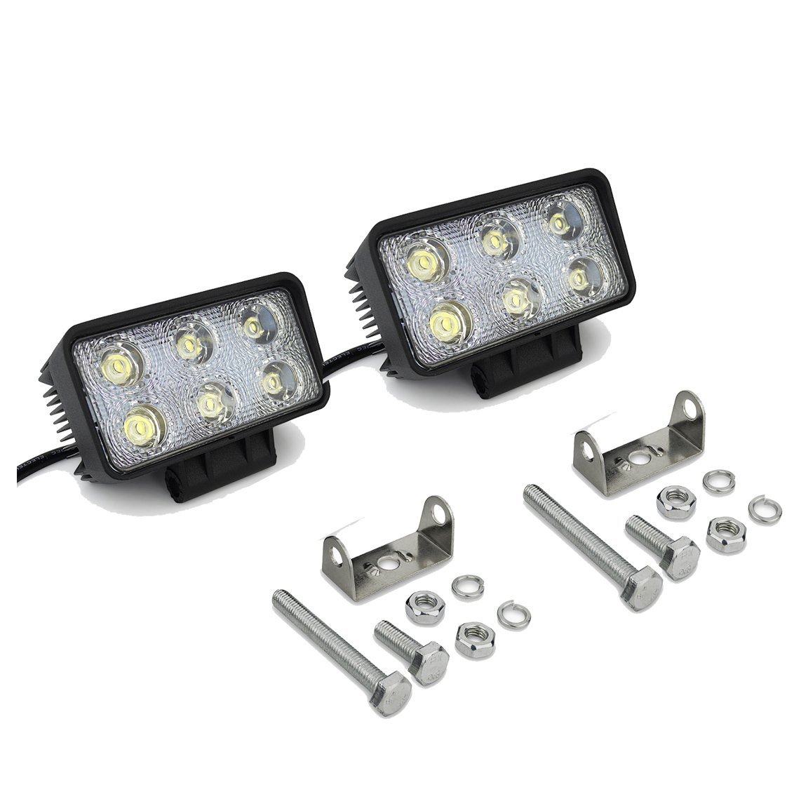AUTOJARE 2X18W LED Arbeitsscheinwerfer weiß12V 24V Reflektor work light Scheinwerfer Arbeitslicht Offroad SUV UTV ATV Arbeitslampe - Traktor - Bagger AUTOJARE 2X18W LED Arbeitsscheinwerfer weiß12V 24V Reflektor work light Scheinwerfer Arbeitslicht Offroad SUV UTV ATV Arbeitslampe - Traktor - Bagger von AUTOJARE