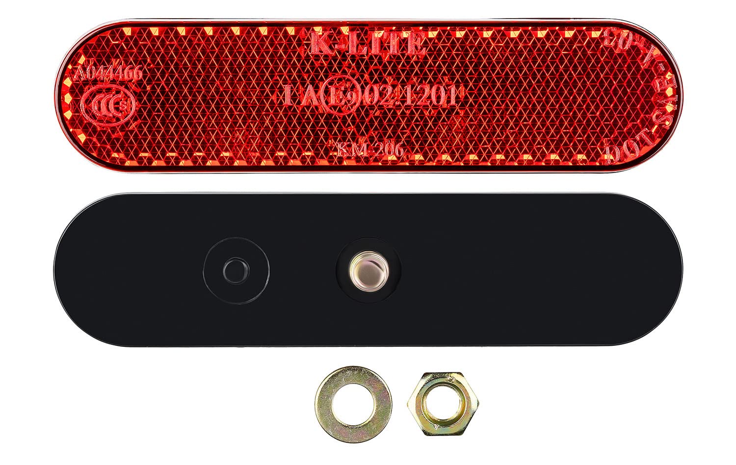 1 x Motorrad Mini Reflektor Kennzeichenhalter Rückstrahler mit Zulassung Katzenauge 95x23mm 1 x Motorrad Mini Reflektor Kennzeichenhalter Rückstrahler mit Zulassung Katzenauge 95x23mm von AUTOLIGHT 24
