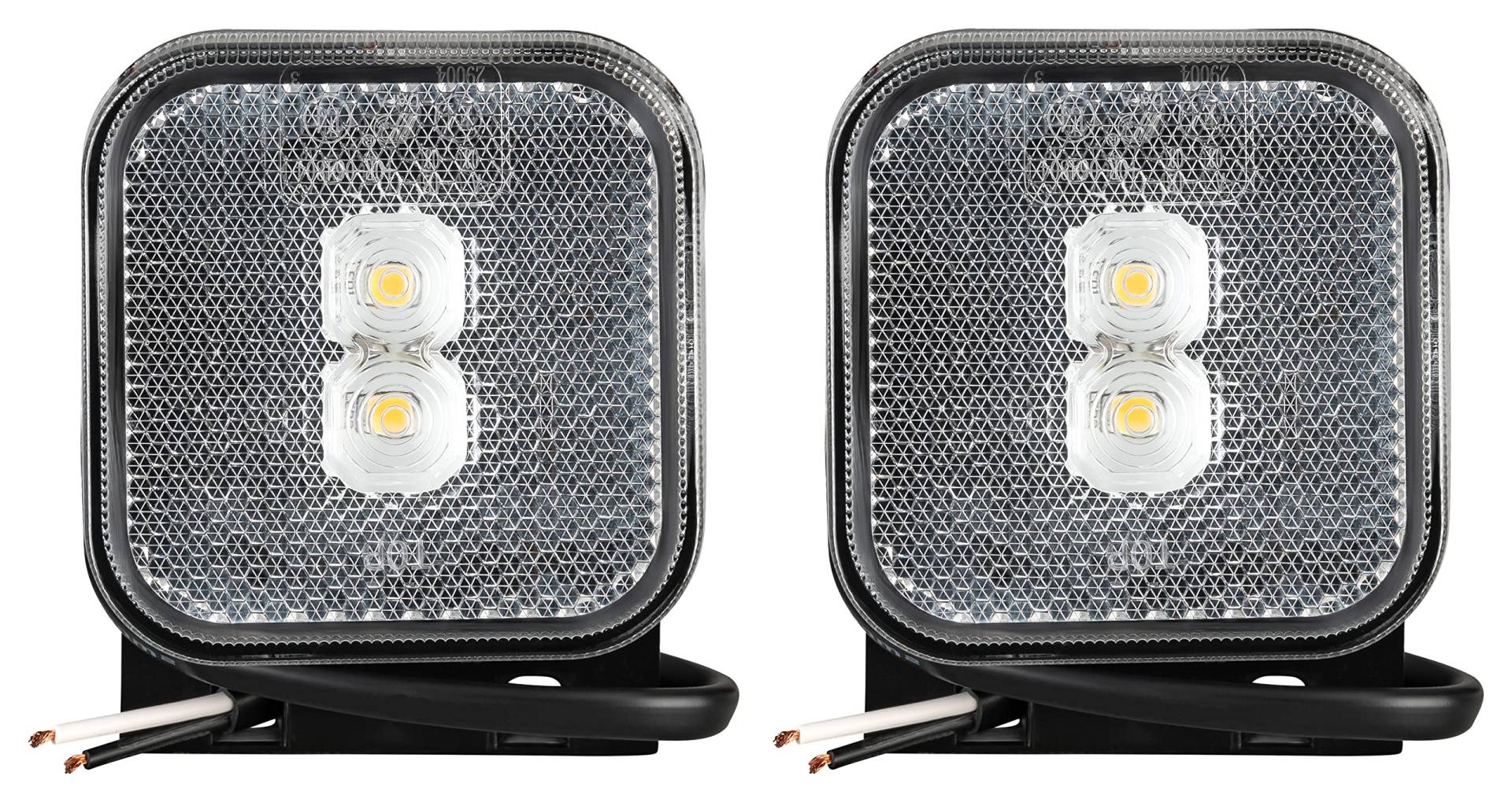 2x LED Umrissleuchte 12-24 Volt 65x65mm mit Halter und Reflektor Weiß Positionsleuchte Begrenzungsleuchte LKW PKW Anhänger Wohnwagen 2x LED Umrissleuchte 12-24 Volt 65x65mm mit Halter und Reflektor Weiß Positionsleuchte Begrenzungsleuchte LKW PKW Anhänger Wohnwagen von AUTOLIGHT 24