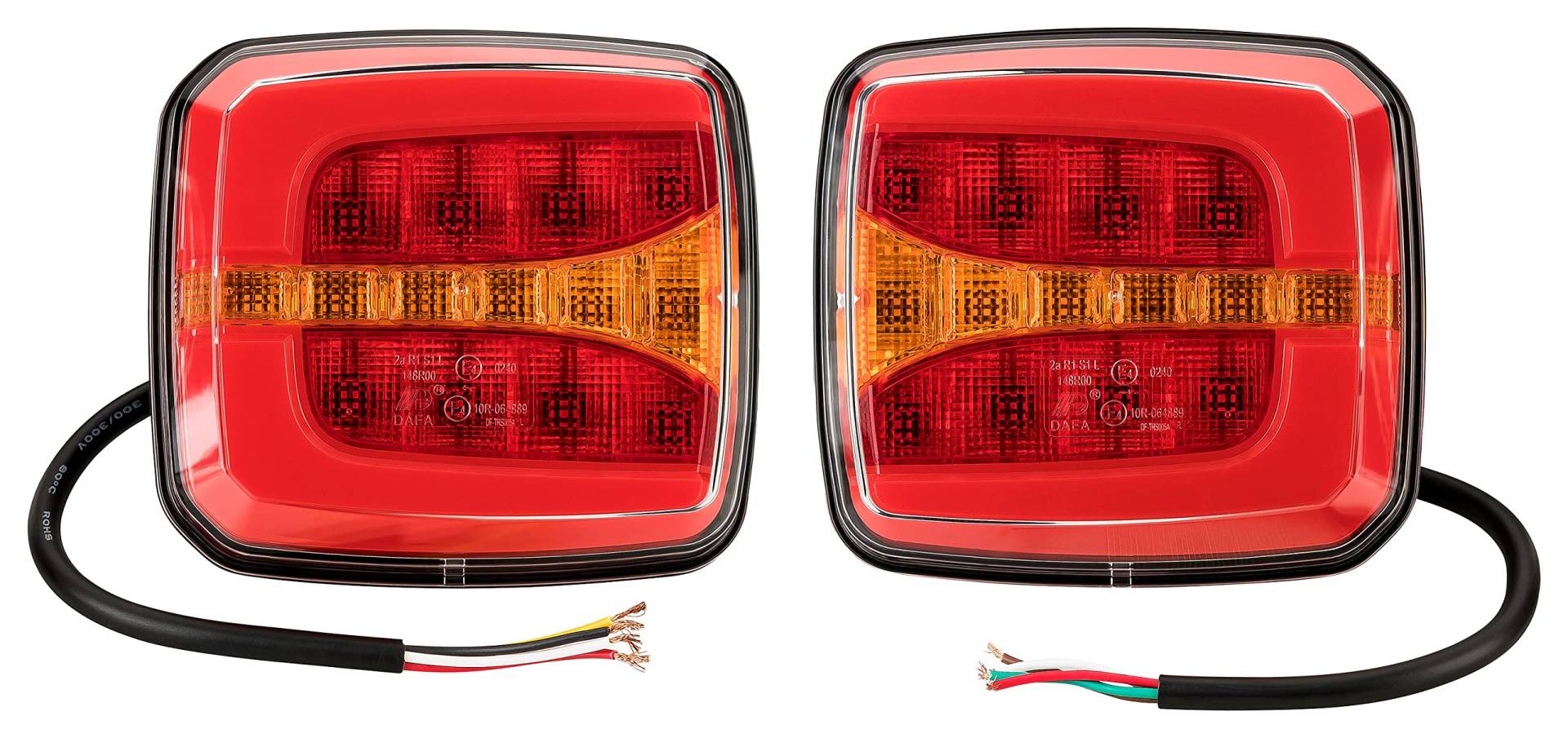 3D Look LED Rückleuchten 12-24 Volt mit E4 Prüfzeichen 29 LEDs je Leuchte Rücklicht Beleuchtung 4 Funktion dynamischer Blinker Wasserdicht Abmessungen: 105 x 98 x 35 mm für Anhänger 3D Look LED Rückleuchten 12-24 Volt mit E4 Prüfzeichen 29 LEDs je Leuchte Rücklicht Beleuchtung 4 Funktion dynamischer Blinker Wasserdicht Abmessungen: 105 x 98 x 35 mm für Anhänger von AUTOLIGHT 24