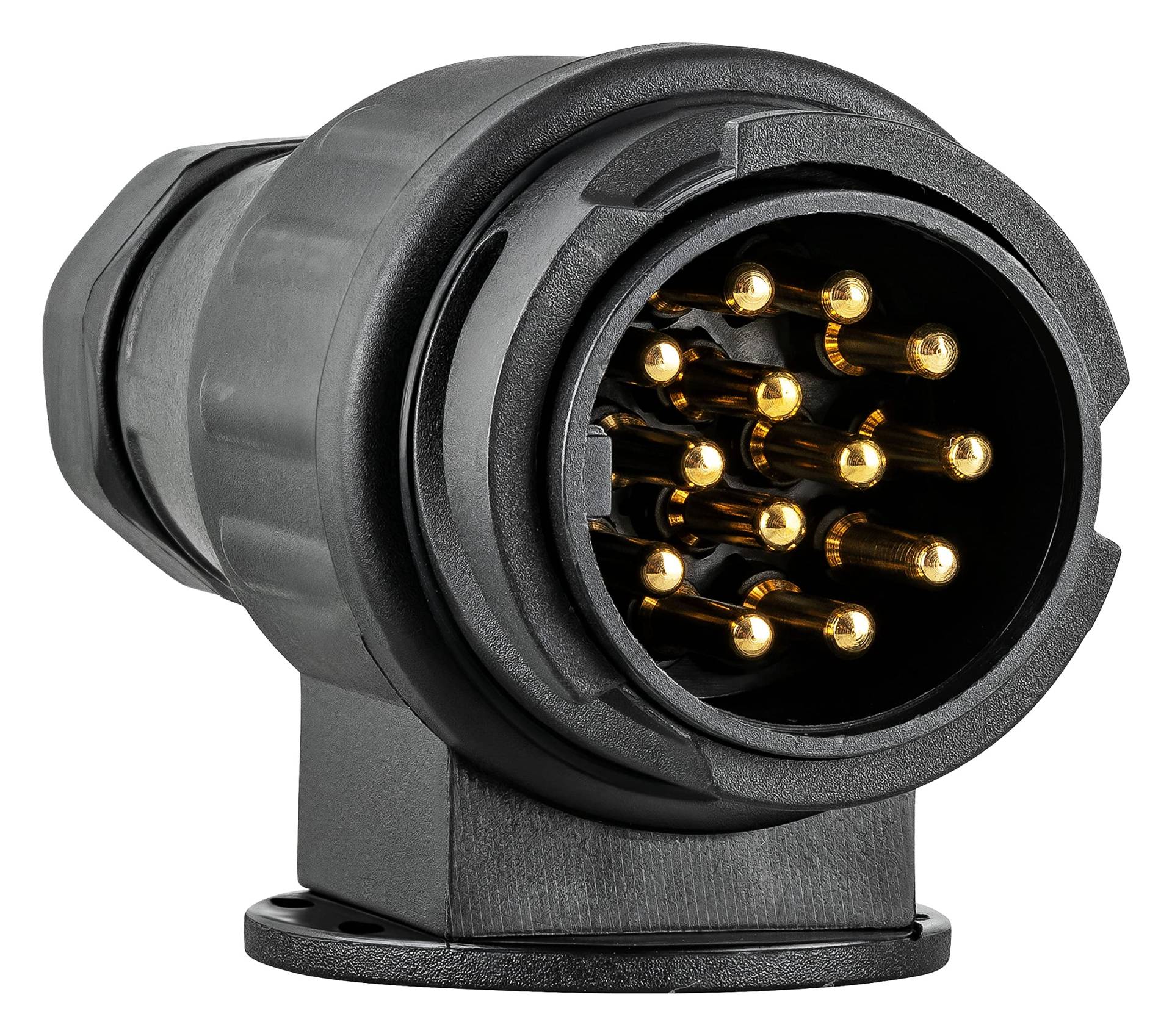Anhänger Stecker mit Dichtung 13-polig Kunststoff Kupplungsdose PKW 12-24 Volt Schraubkontakt nach ISO 11446 Anhänger Stecker mit Dichtung 13-polig Kunststoff Kupplungsdose PKW 12-24 Volt Schraubkontakt nach ISO 11446 von AUTOLIGHT 24