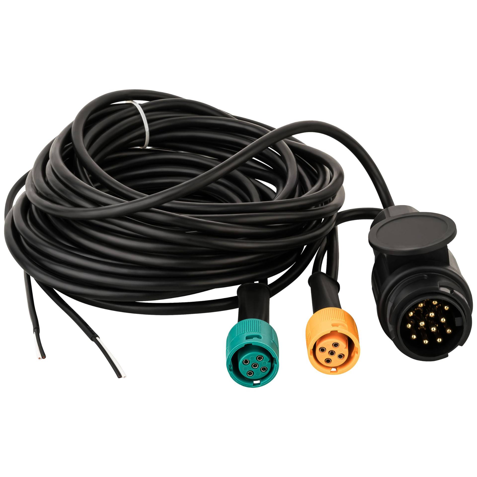 AUTOLIGHT 24 Kabelsatz für Anhänger 5 Meter 13-polig + 2 x DC Abgang Kabel Anhängerbeleuchtung Rücklichter Kabelbaum mit Bajonettverbinder AUTOLIGHT 24 Kabelsatz für Anhänger 5 Meter 13-polig + 2 x DC Abgang Kabel Anhängerbeleuchtung Rücklichter Kabelbaum mit Bajonettverbinder von AUTOLIGHT 24