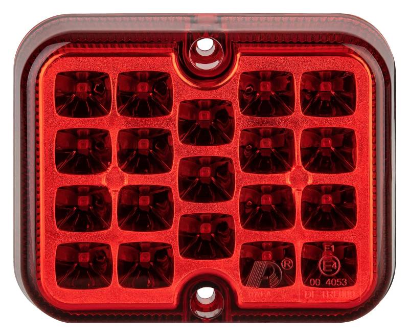 AUTOLIGHT 24 LED Nebelschlussleuchte Nebellicht Rückleuchte rot 12V 100x81x28mm 19 LEDs E-Prüfzeichen Wasserdicht für PKW Anhänger Trailer Traktor Wohnwagen von AUTOLIGHT 24