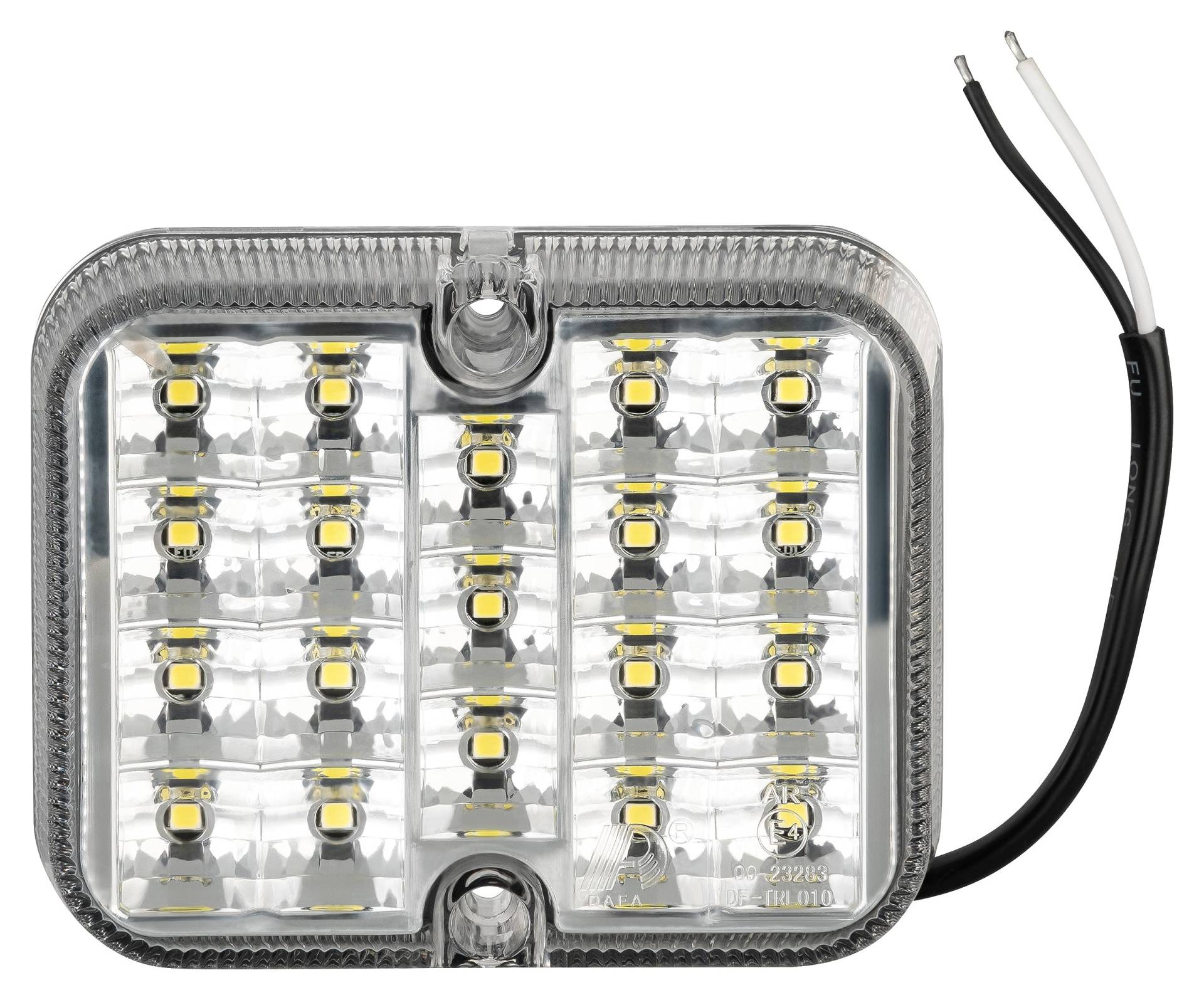 AUTOLIGHT 24 LED Rückfahrleuchte Rückfahrlicht Rückfahrscheinwerfer Weiß 12V 100x81x28mm 19 LEDs E-Prüfzeichen Wasserdicht für PKW Anhänger Trailer Traktor Wohnwagen von AUTOLIGHT 24