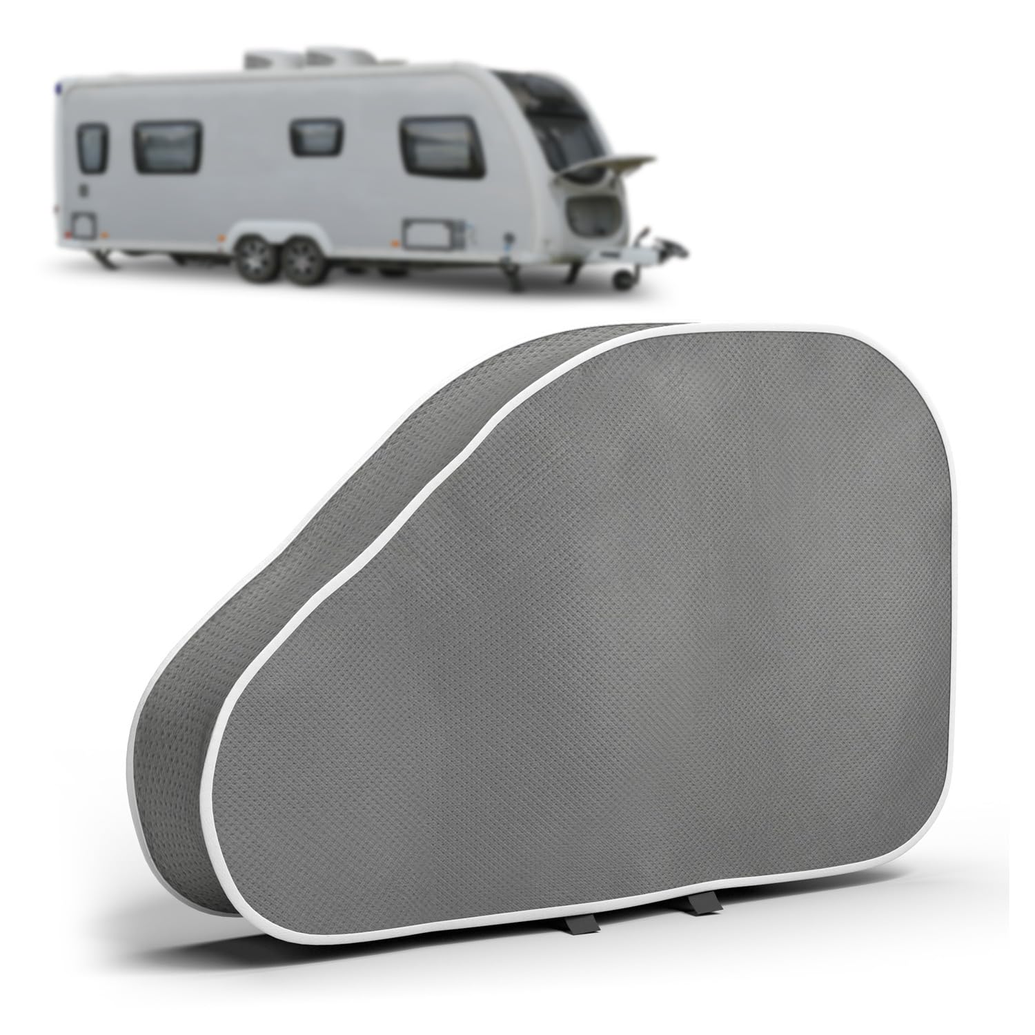 Deichselabdeckung Grau für Wohnwagen und Anhänger Deichselhaube mit verstellbaren Gurtschnallen wasserdicht Anhängerkupplung Abdeckung Deichselabdeckung Grau für Wohnwagen und Anhänger Deichselhaube mit verstellbaren Gurtschnallen wasserdicht Anhängerkupplung Abdeckung von AUTOLIGHT 24