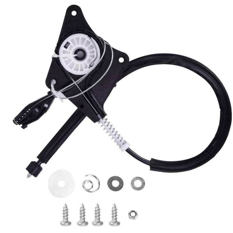 AUTOPA Fensterheber Reparatursatz 1Y0898291 für VW New Beetle Cabriolet 1Y7, Aluminium, Schwarz, Pulverbeschichtet von AUTOPA