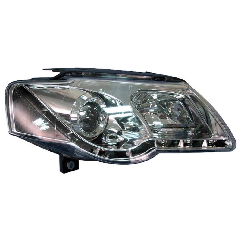 AutoStyle 3480-VPAT05-M Scheinwerfer mit Tagfahrlicht mit Motor, Volkswagen Passat 3C 05-10, chromfarben von AUTO-STYLE