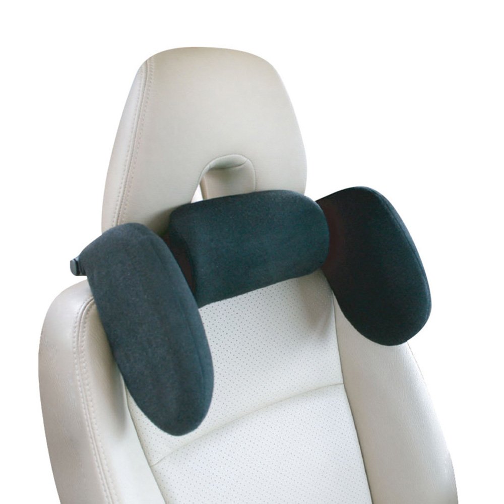 AUTO-STYLE Comfortline Universelle Verstellbare Reise-Kopfstütze - Schwarz von AUTO-STYLE