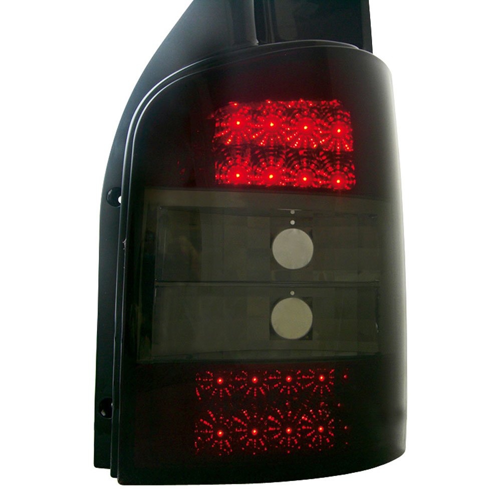 AUTO-STYLE Satz LED Heckleuchten kompatibel mit Volkswagen T5 2003-2015 (Modelle mit Heckklappe) - Smoke von AUTO-STYLE