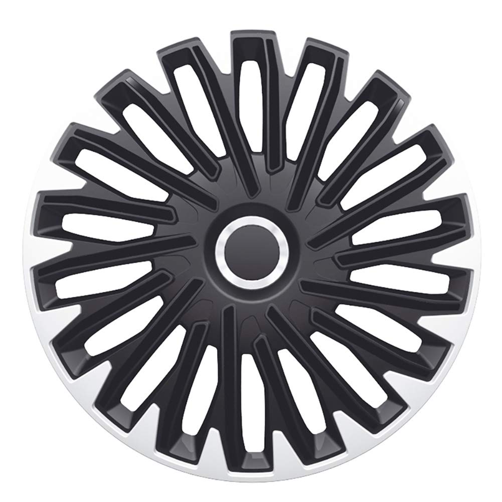 AUTO-STYLE Satz Radzierblenden Quantum Pro 14-Zoll Silber/Schwarz + Chrom Ringe AUTO-STYLE Satz Radzierblenden Quantum Pro 14-Zoll Silber/Schwarz + Chrom Ringe von AUTO-STYLE