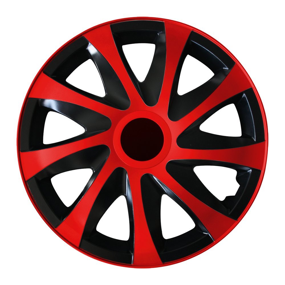 (Farbe und Größe wählbar) 15 Zoll Radkappen Draco (Schwarz-Rot) + Eingangsmatte passend für Fast alle Fahrzeugtypen (universal) … von AUTOTEPPICH Stylers Wir fertigen Ihre Fußmatten