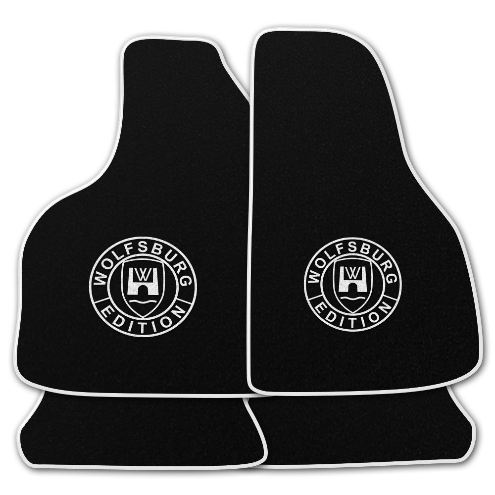 AUTOTEPPICH-Stylers NF100 Schwarze Fußmatten passend für VW Golf 3 Cabriolet 1993-1998 mit LOGO Wolfsburg Edition WOB und Rand in weiss AUTOTEPPICH-Stylers NF100 Schwarze Fußmatten passend für VW Golf 3 Cabriolet 1993-1998 mit LOGO Wolfsburg Edition WOB und Rand in weiss von AUTOTEPPICH Stylers Wir fertigen Ihre Fußmatten