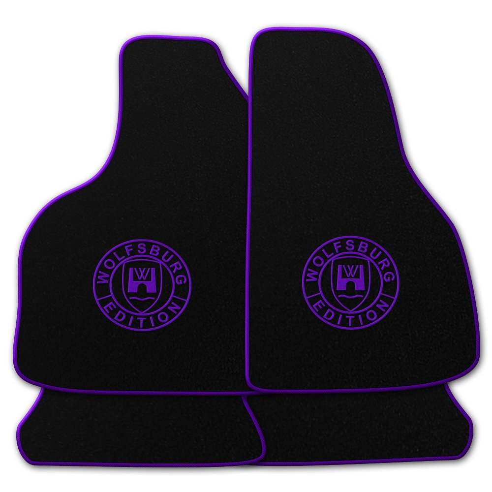 AUTOTEPPICH-Stylers NF100 Schwarze Fußmatten passend für VW Golf 4 Cabriolet 1998-2002 mit Logo Wolfsburg Edition WOB und Rand in violett AUTOTEPPICH-Stylers NF100 Schwarze Fußmatten passend für VW Golf 4 Cabriolet 1998-2002 mit Logo Wolfsburg Edition WOB und Rand in violett von AUTOTEPPICH Stylers Wir fertigen Ihre Fußmatten