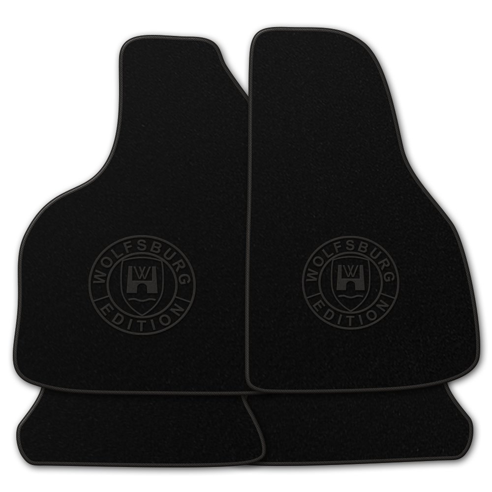 AUTOTEPPICH-Stylers NF100 Schwarze Fußmatten passend für VW Käfer mit Logo Wolfsburg Edition WOB und Rand in anthrazt AUTOTEPPICH-Stylers NF100 Schwarze Fußmatten passend für VW Käfer mit Logo Wolfsburg Edition WOB und Rand in anthrazt von AUTOTEPPICH Stylers Wir fertigen Ihre Fußmatten