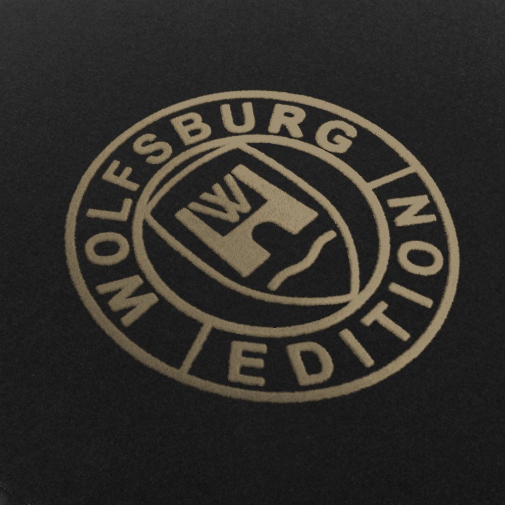Eight-TEC Velours Schwarze Fußmatten passend für VW Golf 2 mit Logo Wolfsburg Edition WOB und Rand in beige Eight-TEC Velours Schwarze Fußmatten passend für VW Golf 2 mit Logo Wolfsburg Edition WOB und Rand in beige von AUTOTEPPICH Stylers Wir fertigen Ihre Fußmatten