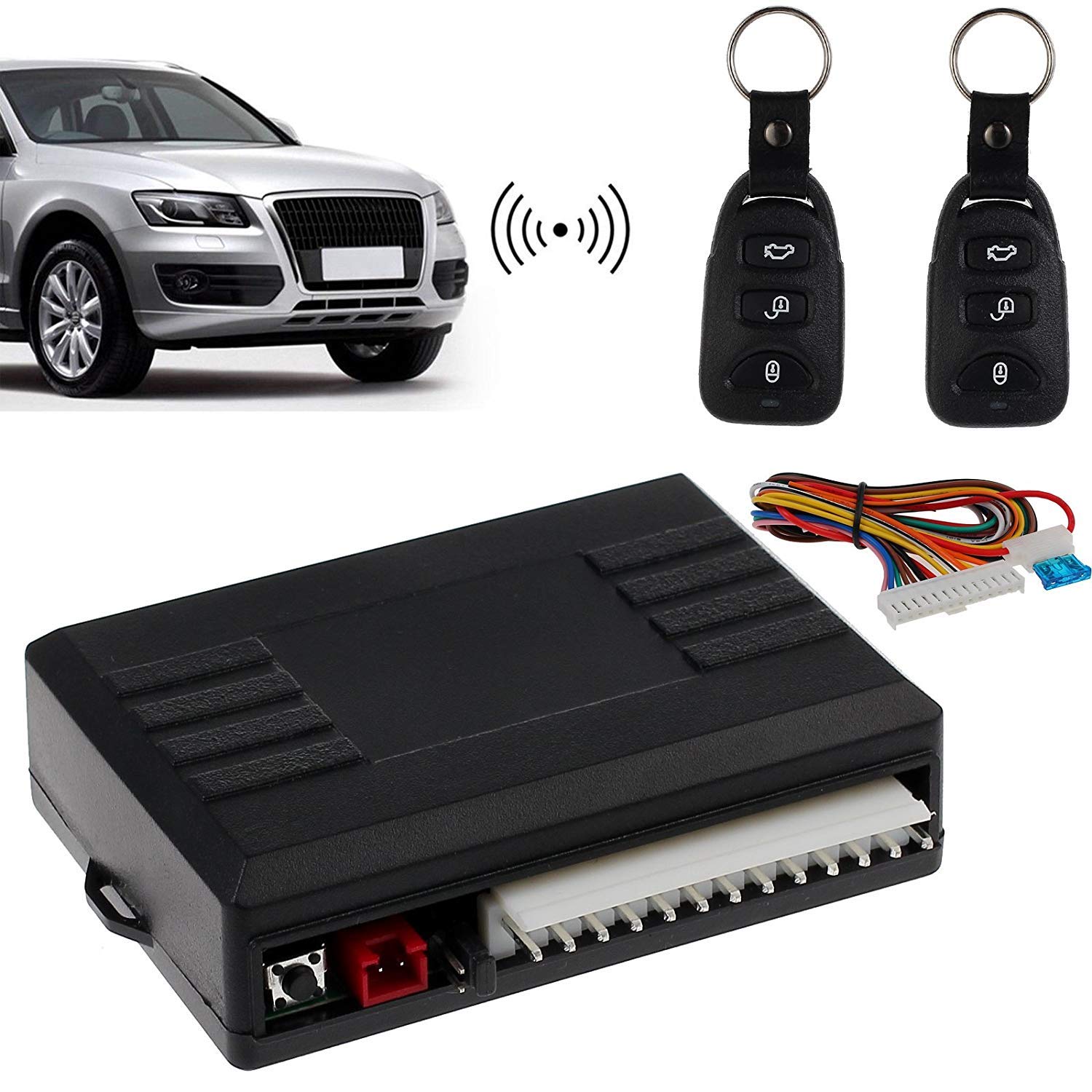 AUTOUTLET Universal Keyless Open Funkfernbedienung, Auto KFZ Funkfernbedienung Klappschlüssel FB Zentralverriegelung, mit 2 Mini-Funksender AUTOUTLET Universal Keyless Open Funkfernbedienung, Auto KFZ Funkfernbedienung Klappschlüssel FB Zentralverriegelung, mit 2 Mini-Funksender von AUTOUTLET