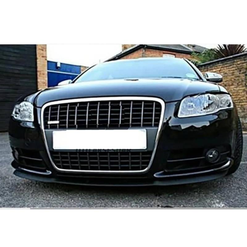 Für Audi A4 B6 S4 RS4 Cupra Frontstoßstange Spoiler Lip Body Kit Schwarz (3 Stück) von AUTOVISION