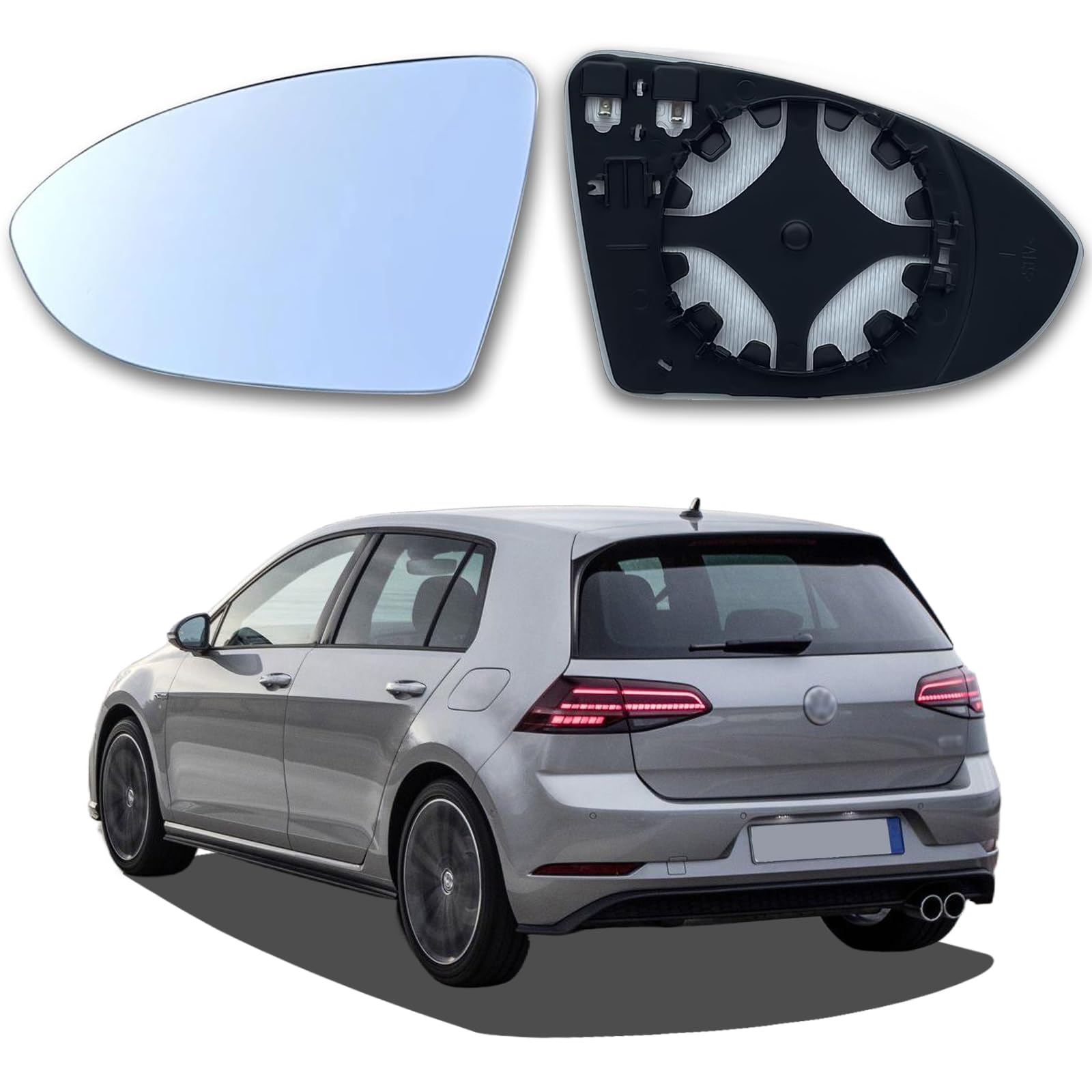AUTOWNLUX Spiegelglas Golf 7 Links Beheizbar Asphärisch Passend für Golf 7 Spiegelglas Links Fahrerseite Beheizbar Ersatzspiegelglas Außenspiegel Glas mit Trägerplatte AUTOWNLUX Spiegelglas Golf 7 Links Beheizbar Asphärisch Passend für Golf 7 Spiegelglas Links Fahrerseite Beheizbar Ersatzspiegelglas Außenspiegel Glas mit Trägerplatte von AUTOWNLUX