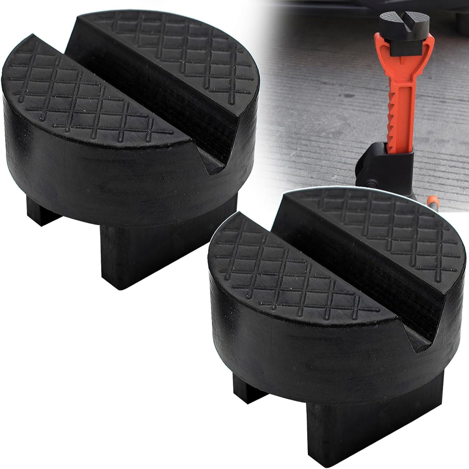 2 Stücke Universelle Wagenheber Gummiauflage für Untrestellbock Stand-wagenheber Hebebühnen Stehen Gummipuffer Gummiblock Schützt Auto vor Kratzen Jack Pad 2 Stücke Universelle Wagenheber Gummiauflage für Untrestellbock Stand-wagenheber Hebebühnen Stehen Gummipuffer Gummiblock Schützt Auto vor Kratzen Jack Pad von AUTOXBERT