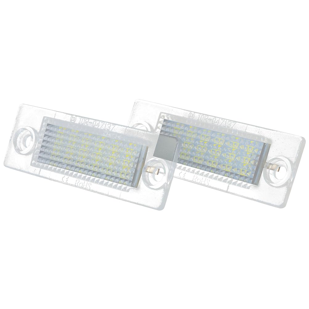 AUTOXBERT 2 x LED Kennzeichenbeleuchtung Für VW Caddy 3 4 Touran T5 Golf Plus Passat Jetta, 6000K 18SMD Error Free Canbus Bright Weiß Lampen Leuchtmittel AUTOXBERT 2 x LED Kennzeichenbeleuchtung Für VW Caddy 3 4 Touran T5 Golf Plus Passat Jetta, 6000K 18SMD Error Free Canbus Bright Weiß Lampen Leuchtmittel von AUTOXBERT