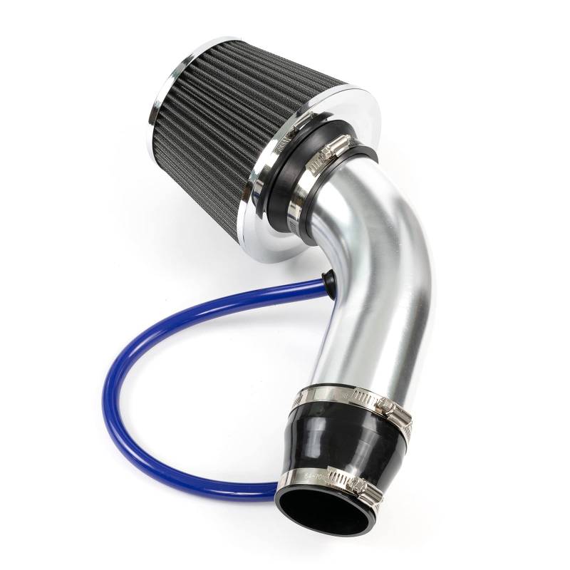 AUTOXBERT Auto Sportluftfilter Kit 3 Zoll 76mm Universal Luftfilter mit Induktion Schlauch Kit Doppelschicht Aluminium Kaltluftansaugfilter Air Intake Filter Kit für Motorrad Scooter ATV Moped von AUTOXBERT