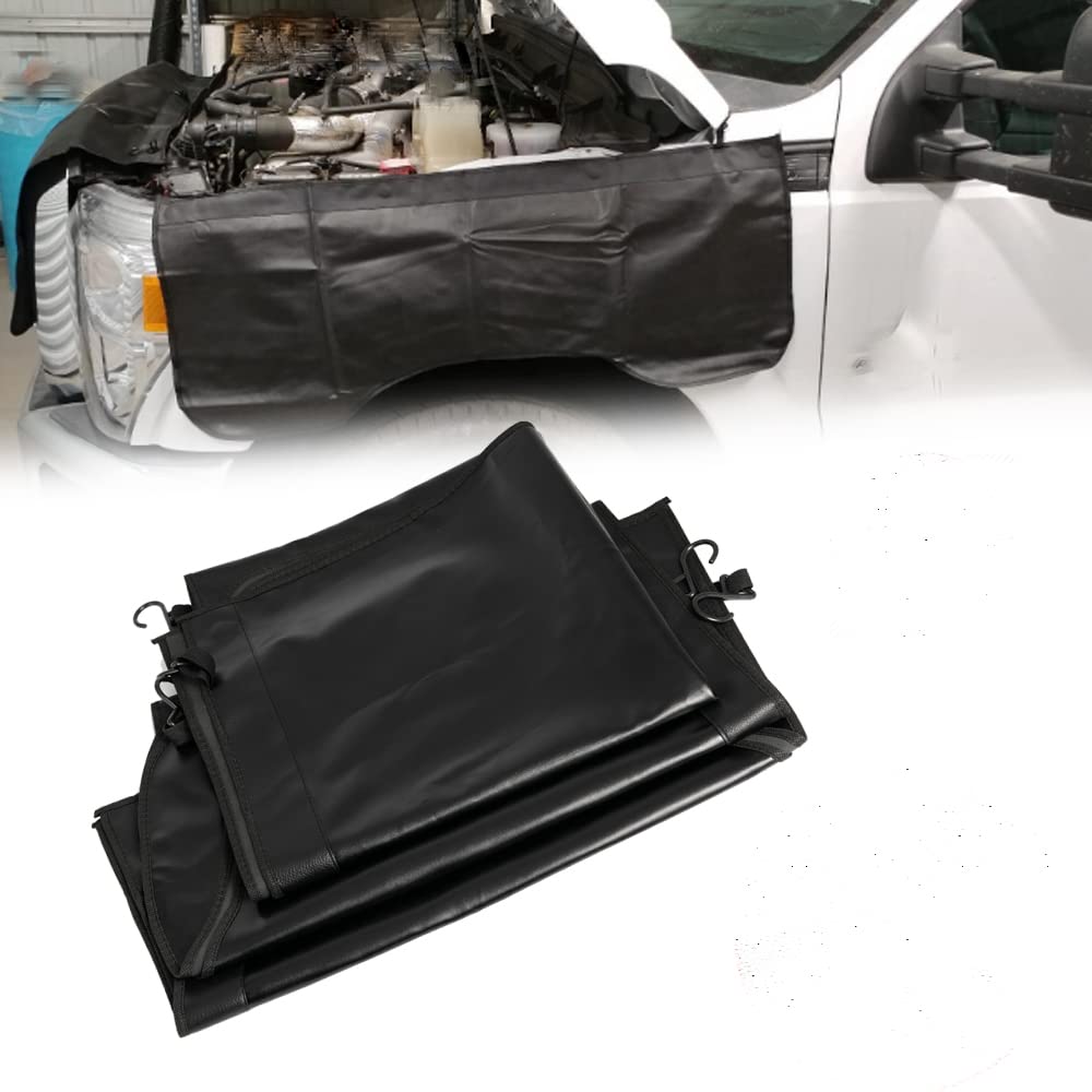 Auto kotflügelschoner Universal Rutschfest Werkstatt Matte 3 Stück Magnetisch Kotflügel Matte Autoreparatur kotflügelschoner Werkstattschoner Schutzblech mit Haken kfz werkstatt ausstattung von AUTOXBERT