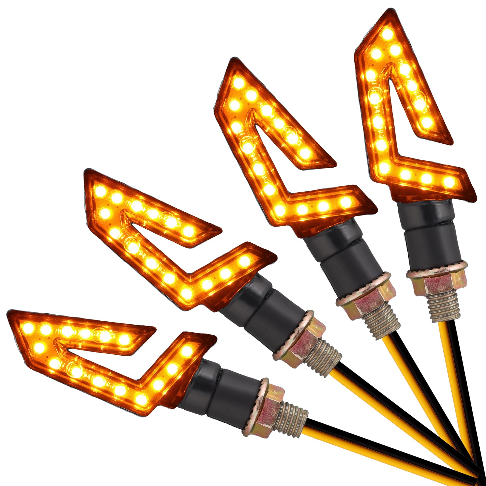 AUTTGINN Universal 12V LED Motorrad Blinker 15 LEDs Mini Blinker Lauflicht Motorradblinker 4 Stück IP65 E-Prüfzeichen AUTTGINN Universal 12V LED Motorrad Blinker 15 LEDs Mini Blinker Lauflicht Motorradblinker 4 Stück IP65 E-Prüfzeichen von AUTTGINN