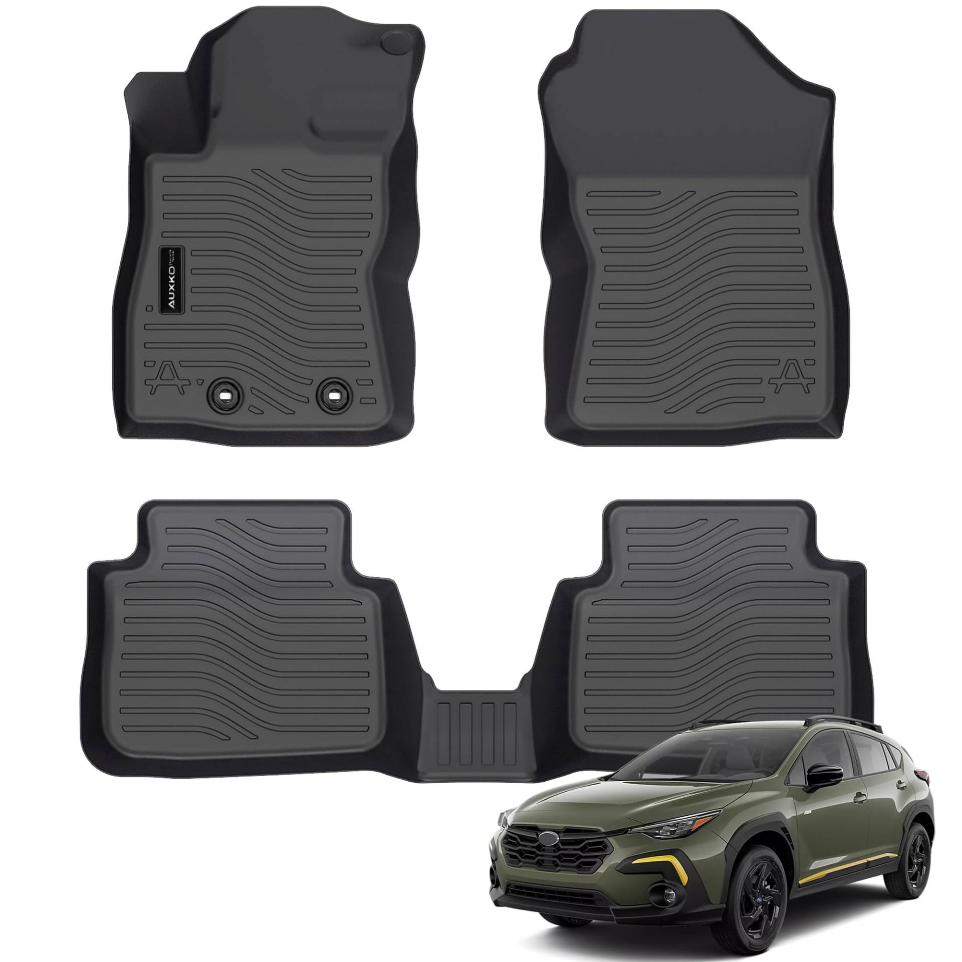 Auxko Allwetter-Fußmatten Bodenmatte passend für Subaru Crosstrek 2024 TPE-Gummieinsätze, Zubehör für Subaru Crosstrek 2024, All Season Guard, geruchlose Anti-Rutsch-Matten für 1. und 2. Reihe Auxko Allwetter-Fußmatten Bodenmatte passend für Subaru Crosstrek 2024 TPE-Gummieinsätze, Zubehör für Subaru Crosstrek 2024, All Season Guard, geruchlose Anti-Rutsch-Matten für 1. und 2. Reihe von AUXKO