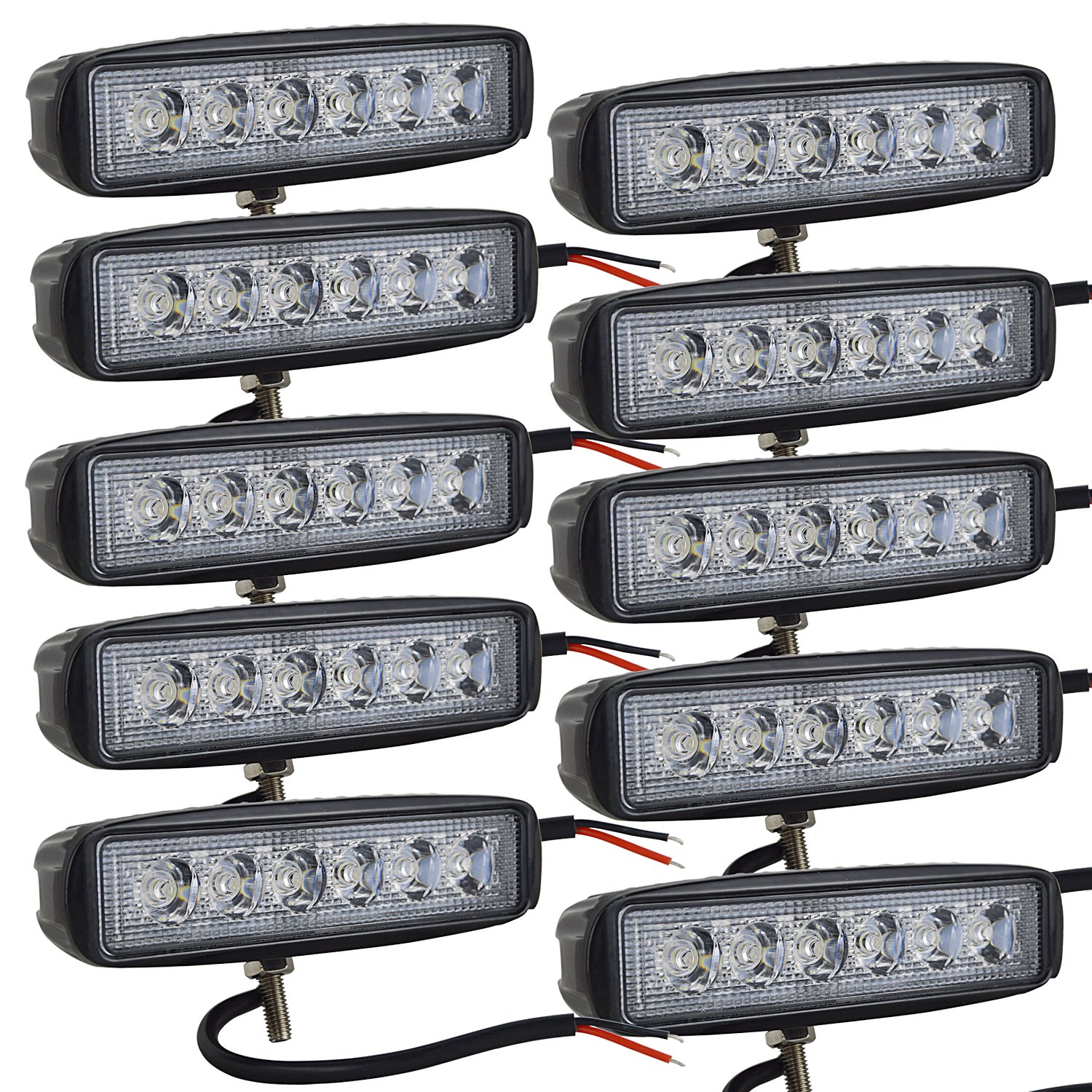 AUXTINGS 10 Stücke 4 Zoll 10 cm 18W Mini dünn LED Arbeitsscheinwerfer Flutlicht Leuchtfleck Beam LED Pods 12V 24V Zusatzscheinwerfer Offroad Nebel Lampen für LKW Traktorboot 4x4 Auto SUV ATV,IP66 AUXTINGS 10 Stücke 4 Zoll 10 cm 18W Mini dünn LED Arbeitsscheinwerfer Flutlicht Leuchtfleck Beam LED Pods 12V 24V Zusatzscheinwerfer Offroad Nebel Lampen für LKW Traktorboot 4x4 Auto SUV ATV,IP66 von AUXTINGS