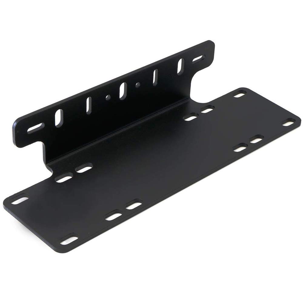 AUXTINGS 15 Zoll Universal License Number Plate Frame Halterung Halter für Offroad-Fahren LED-Lichtleiste und Arbeitsscheinwerfer Truck 4X4, schwarz von AUXTINGS