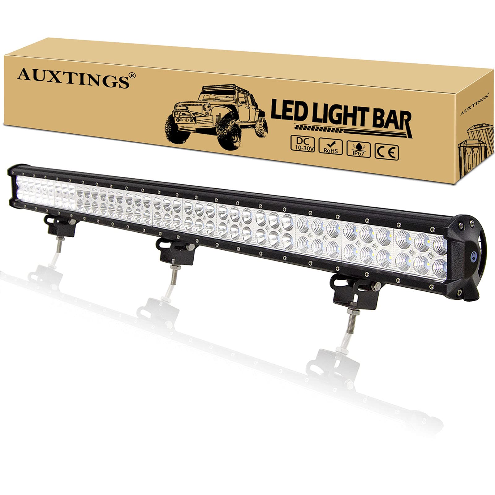 AUXTINGS LED Arbeitsscheinwerfer Bar 36 Zoll 92cm 234W Zusatzscheinwerfer 12V 24V Auto Scheinwerfer Offroad Flutlicht Spotlight für LKW Auto ATV UTV SUV 4x4 von AUXTINGS