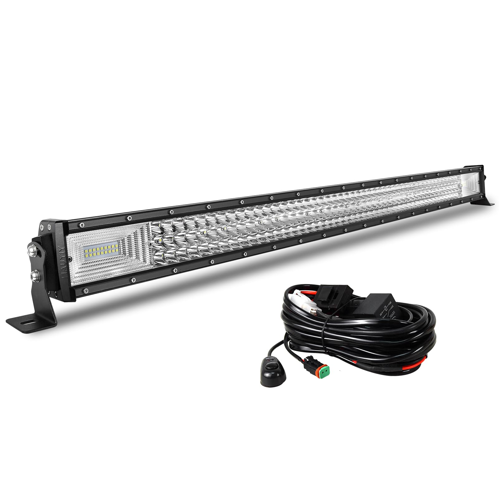 AUXTINGS 42 Zoll 106,8 cm 540W LED-Lichtstange 7D Objektiv Spot Flut Strahl Triple Reihe LED Arbeitstauchlampen mit Kabelbaum-Kit für Off Road ATV AWD SUV 4WD 4X4 Pickup,12V 24V wasserdicht AUXTINGS 42 Zoll 106,8 cm 540W LED-Lichtstange 7D Objektiv Spot Flut Strahl Triple Reihe LED Arbeitstauchlampen mit Kabelbaum-Kit für Off Road ATV AWD SUV 4WD 4X4 Pickup,12V 24V wasserdicht von AUXTINGS