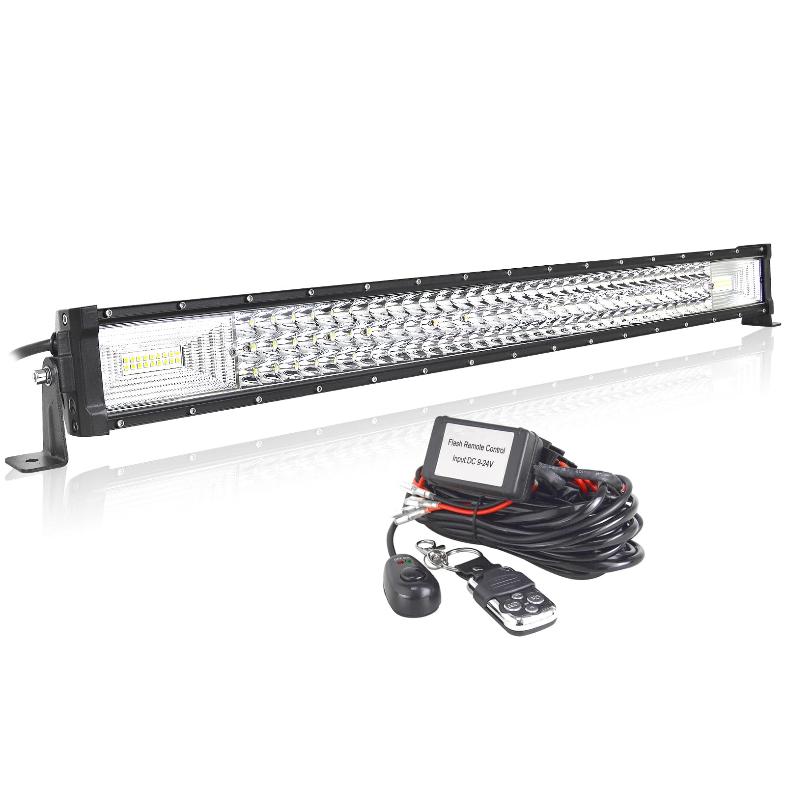 AUXTINGS 82 cm LED Lichtleiste 405W Gerade Zusatzscheinwerfer Flutlicht Spot LED Arbeitsleuchte mit 12V Kabelsatz Strobe Fernbedienung für Pickup Offroad Traktor 4X4 ATV SUV Bootsanhänger,IP67 AUXTINGS 82 cm LED Lichtleiste 405W Gerade Zusatzscheinwerfer Flutlicht Spot LED Arbeitsleuchte mit 12V Kabelsatz Strobe Fernbedienung für Pickup Offroad Traktor 4X4 ATV SUV Bootsanhänger,IP67 von AUXTINGS