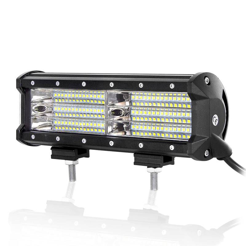 AUXTINGS 9 Zoll 270W 3 Reihe LED-Lichtstrahl-Arbeitslicht-Flutlichtstrahl für LKW-Traktor-4X4 Boot Weg von der Straßen-Selbstnebel-treibenden Lampe, 12V 24V imprägniern IP67 von AUXTINGS