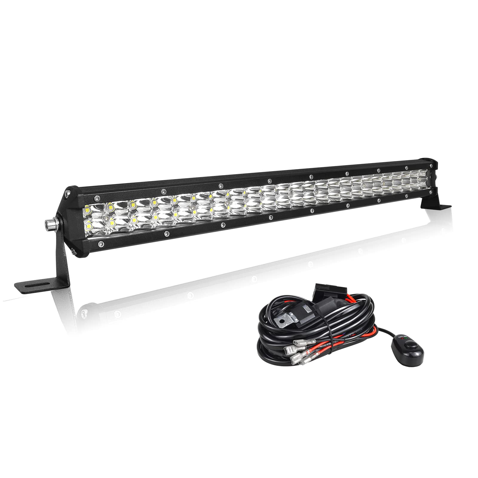 AUXTINGS LED Zusatzscheinwerfer Bar,20 Zoll 50 cm Lightbar 9600lm Schlank LED Arbeitsscheinwerfer DC 12V 24V Scheinwerfer Wasserdicht Mit Kabelbaumkanet Kit für Offroad Trecker Bagger SUV, UTV, ATV AUXTINGS LED Zusatzscheinwerfer Bar,20 Zoll 50 cm Lightbar 9600lm Schlank LED Arbeitsscheinwerfer DC 12V 24V Scheinwerfer Wasserdicht Mit Kabelbaumkanet Kit für Offroad Trecker Bagger SUV, UTV, ATV von AUXTINGS