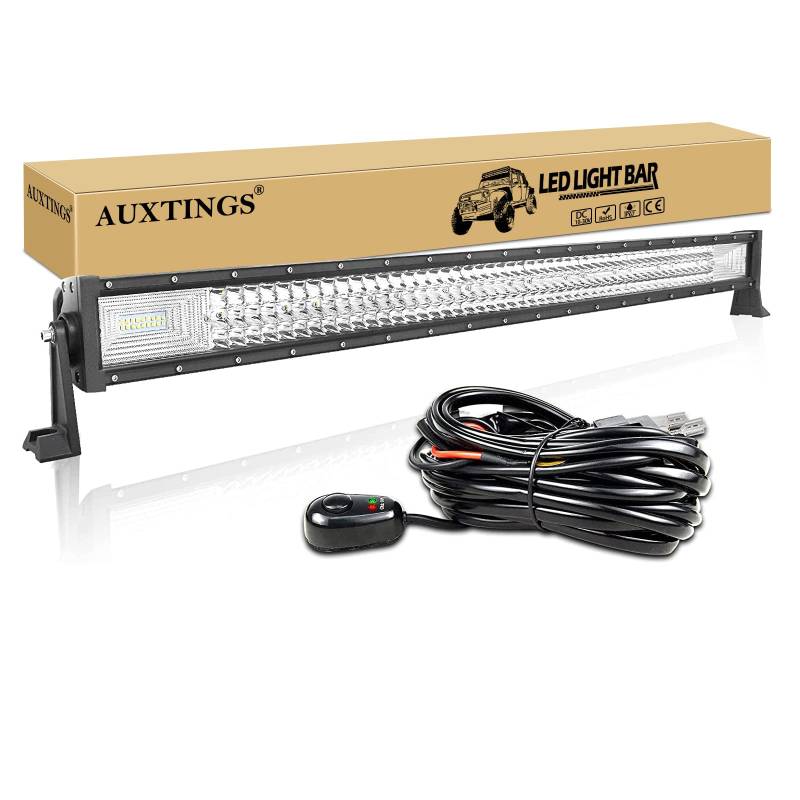 AUXTINGS 42 inch 540W Dreireihige LED LICHTLEISTE Spot Fahren Nebelscheinwerfer Flutlicht Spotlight 6000K Wasserdicht IP67 Arbeitslicht 12V 24V von AUXTINGS