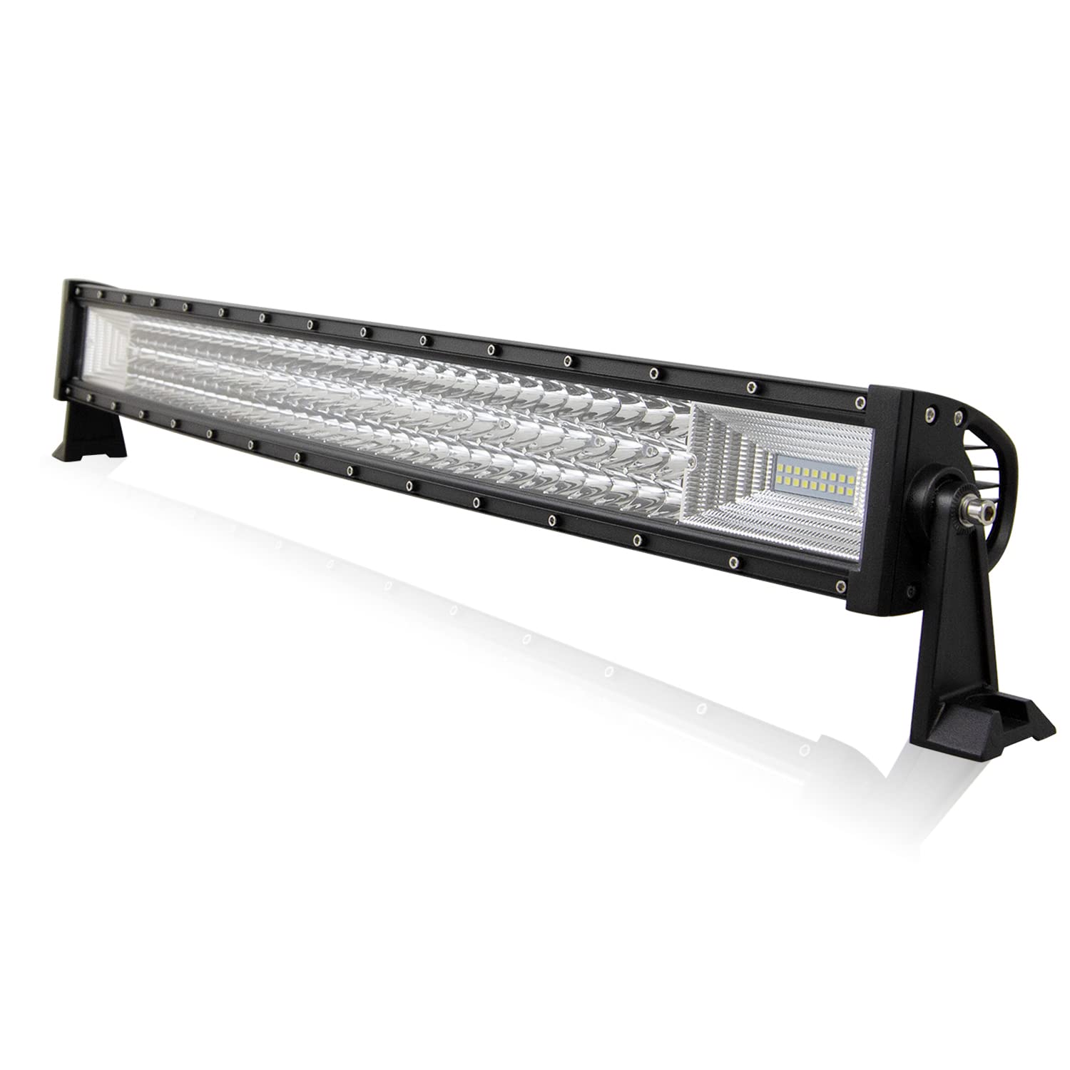 AUXTINGS 32 Zoll 405W Dreireihige LED-LICHTLEISTE Spot fahren Nebelscheinwerfer Flutlicht Spotlight 6000K Wasserdicht IP67 Arbeitslicht 12V von AUXTINGS