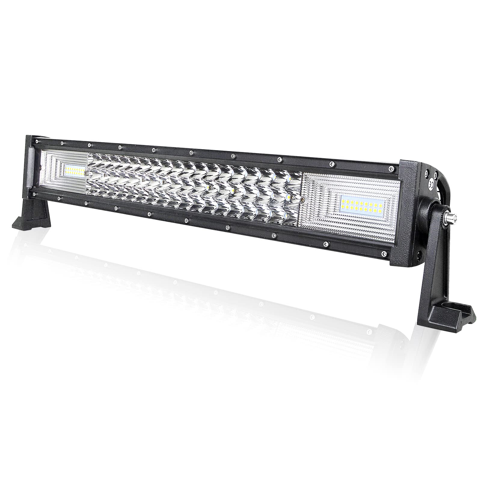 AUXTINGS LED Arbeitsscheinwerfer 22 Inch 270W LED Zusatzscheinwerfer LM Auto Scheinwerfer Offroad Flutlicht Spotlight 6000K Wasserdicht IP67 Arbeitslicht 12V von AUXTINGS