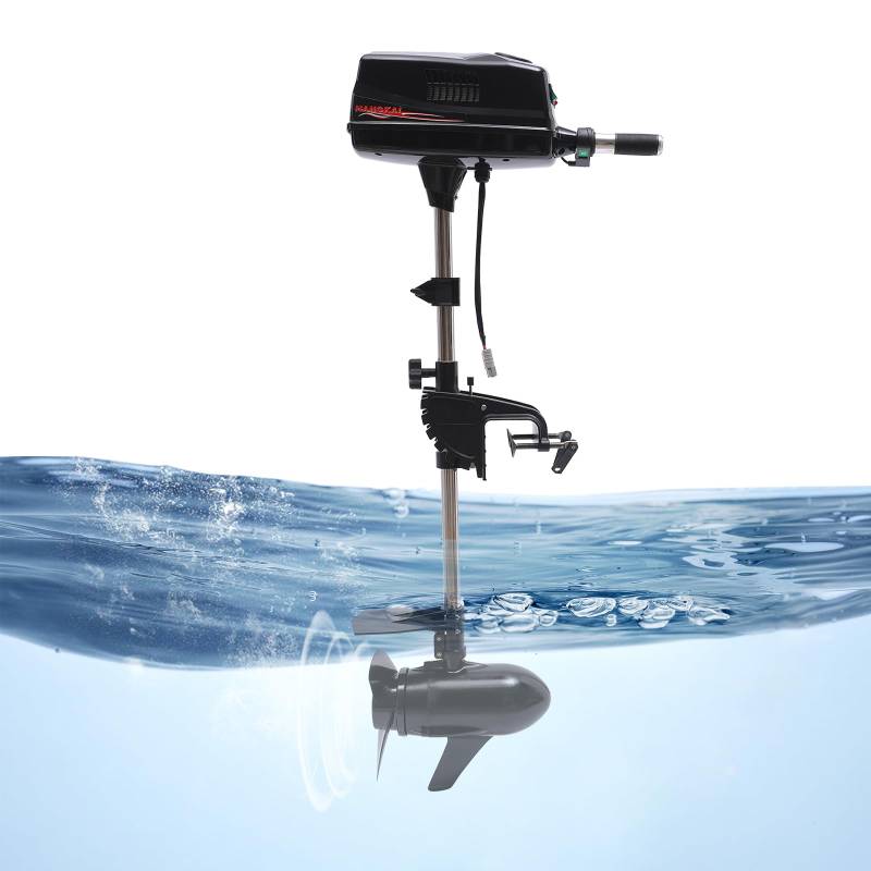 Elektromotor, 48 V, Außenbord, 2200 W, 8 PS, 3000 U/min, Steuerung mit mehreren Winkeln, für Schlauchboote, Kanus, Fischerboote von AUYART