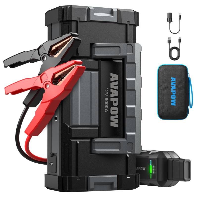 AVAPOW Starthilfe Jump Box, Autozubehör Powerbank von AVAPOW