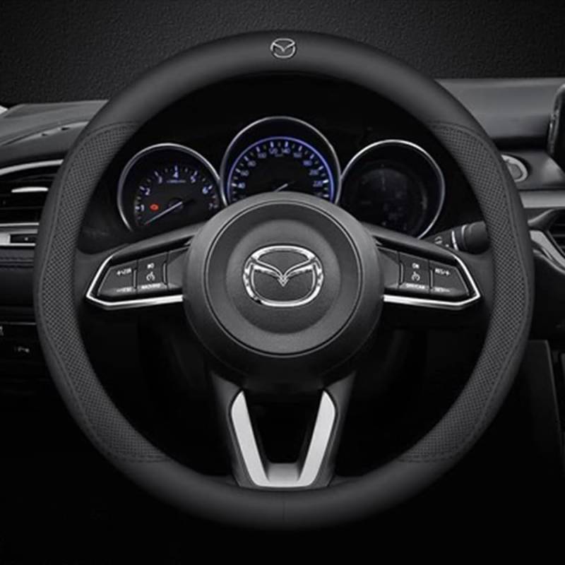Auto Lenkradhülle für Mazda MX-5 MX5 Miata Roadster(Type ND NC NB NB-FL NA) 1989-2024 Lenkrad Abdeckung Anti Rutsch Breathable Lenkradhüllen Wasserdicht Lenkradbezug Zubehör,A von Lupsty