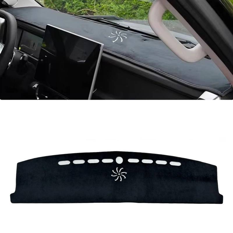 Dashboard Sonnenschirm Matte Auto Dashboard Matte Dash Mat Dashmat Sonnenschirm Schutz Teppich Für Jetour T2 Für Traveller 2024 2025(Type A RED Logo) von AVFORA