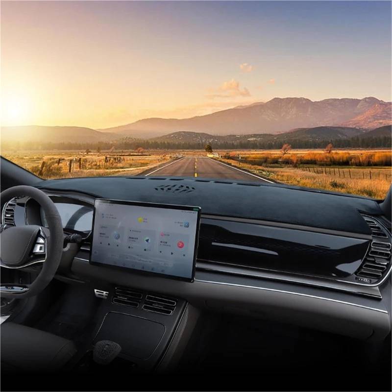 Dashboard Sonnenschirm Matte Für BYD Han EV DM-i 2020 2021 2022 2023 2024 Instrumententisch Sonnenschutzmatte Dash rutschfeste Unterlage Auto-Armaturenbrett-Abdeckung(with HUD Brown) von AVFORA