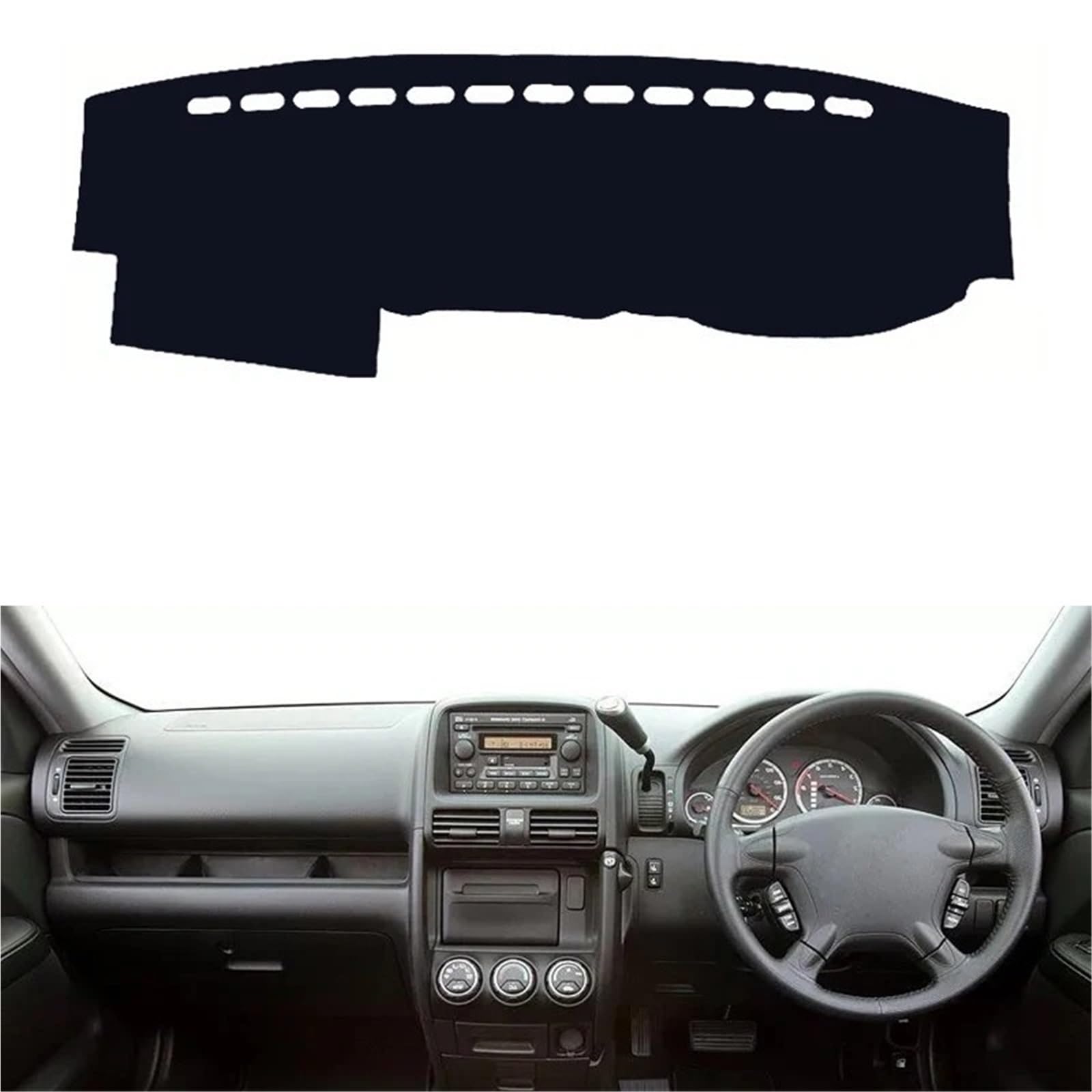 Dashboard Sonnenschirm Matte Für CR-V Für CRV 2002 2003 2004 2005 2006 Limousine LHD RHD Auto Innere Dashboard Abdeckung Dash Matte Teppich Cape Kissen(Gelb) von AVFORA