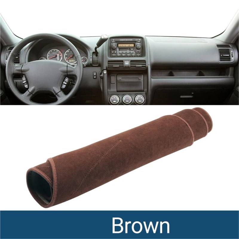 Dashboard Sonnenschirm Matte Für CR-V Für CRV 2002 2003-2006 Instrumententisch Sonnenschutzmatte Armaturenbrett rutschfeste Unterlage Auto-Armaturenbrett-Abdeckung(Braun) von AVFORA