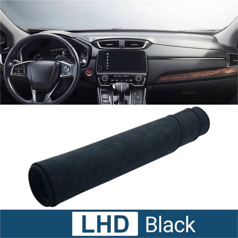 Dashboard Sonnenschirm Matte Für CR-V Für CRV 2017 2018 2019-2022 Auto-Armaturenbrett-Abdeckung Instrumententisch Sonnenschutzmatte Armaturenbrett rutschfeste Unterlage(LHD Black) von AVFORA