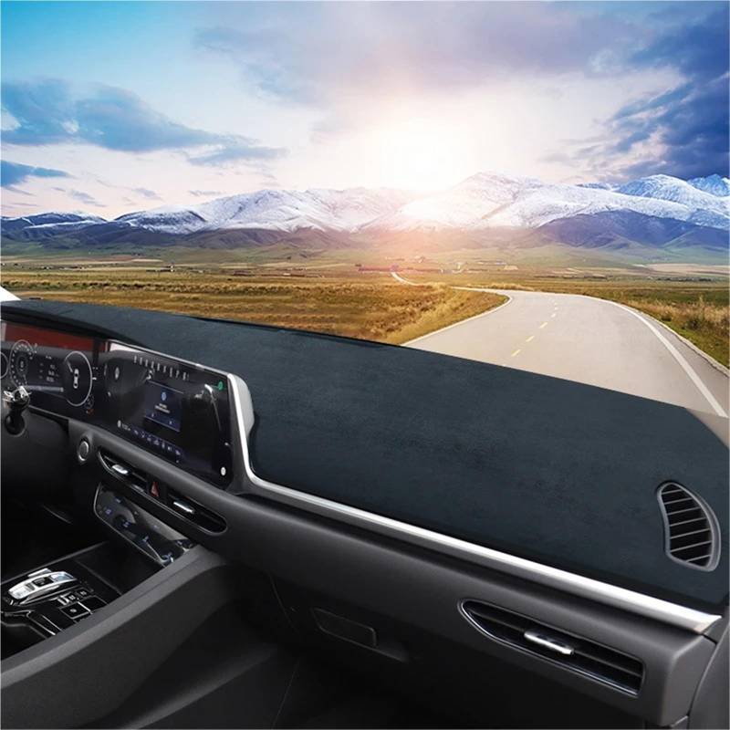 Dashboard Sonnenschirm Matte Für Changan CS15 2019 2020 2021 2022 2023 Auto-Armaturenbrett-Abdeckung Sonnenschutz Anti-UV-Teppiche rutschfeste Matte Zubehör(A Red Side) von AVFORA